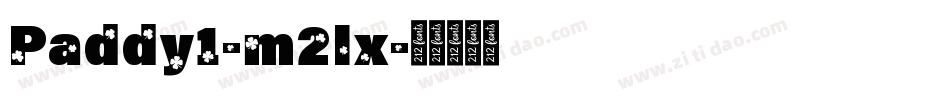 Paddy1-m2lx字体转换