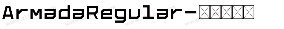 ArmadaRegular字体转换