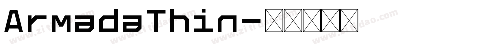 ArmadaThin字体转换