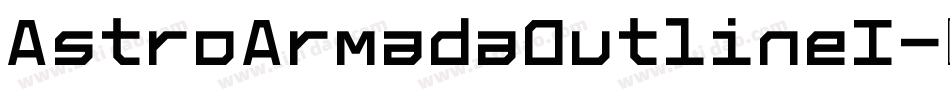 AstroArmadaOutlineI字体转换