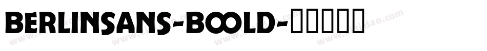 Berlinsans-Bold字体转换