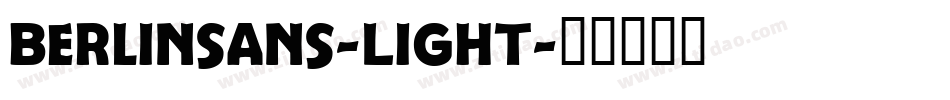Berlinsans-Light字体转换