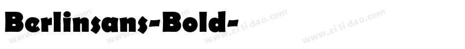 Berlinsans-Bold字体转换
