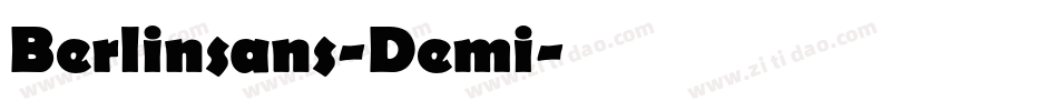 Berlinsans-Demi字体转换