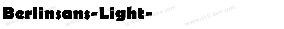 Berlinsans-Light字体转换