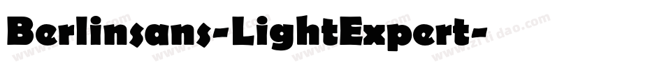 Berlinsans-LightExpert字体转换