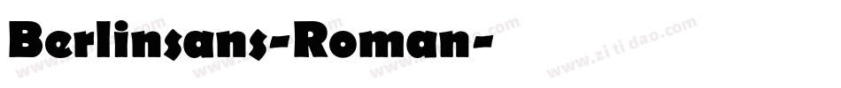 Berlinsans-Roman字体转换