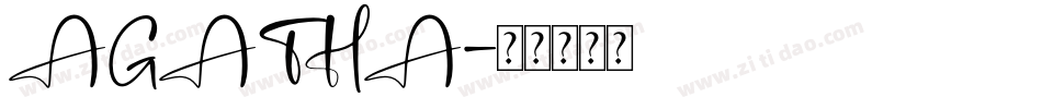 AGATHA字体转换