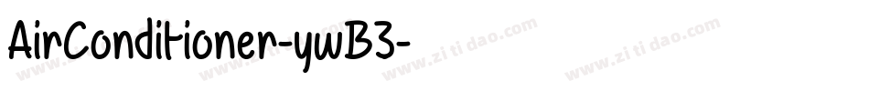 AirConditioner-ywB3字体转换
