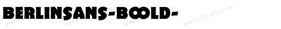Berlinsans-Bold字体转换