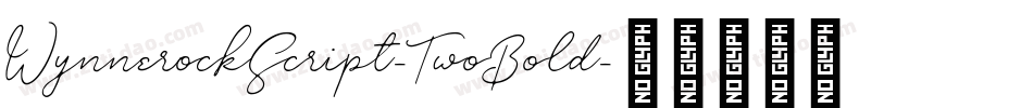 WynnerockScript-TwoBold字体转换