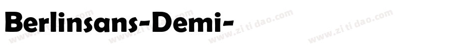 Berlinsans-Demi字体转换