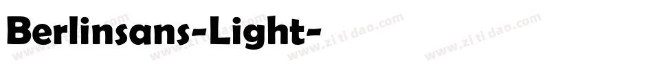 Berlinsans-Light字体转换