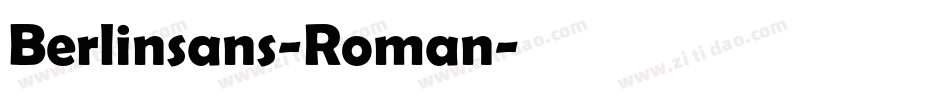 Berlinsans-Roman字体转换