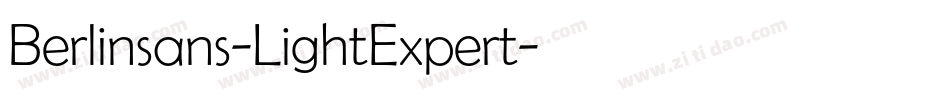 Berlinsans-LightExpert字体转换