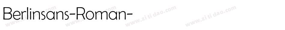Berlinsans-Roman字体转换