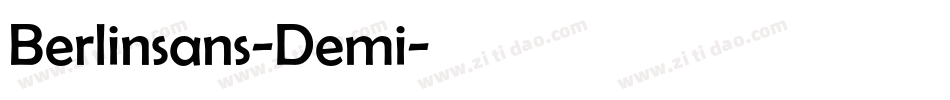 Berlinsans-Demi字体转换