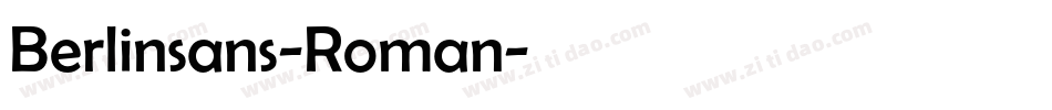 Berlinsans-Roman字体转换