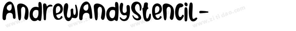AndrewAndyStencil字体转换