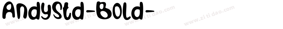AndyStd-Bold字体转换