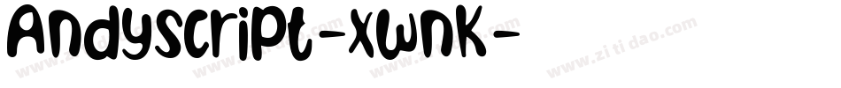 Andyscript-xwnK字体转换