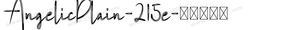 AngelicPlain-215e字体转换