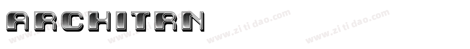 ARCHITRN字体转换