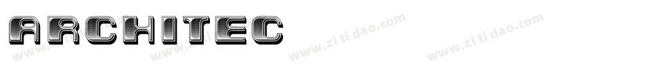 architec字体转换