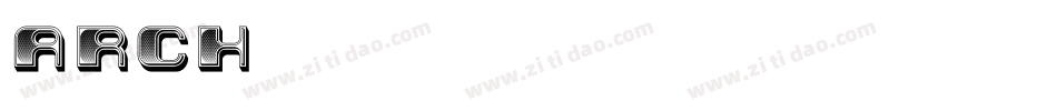 arch字库字体转换