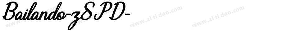 Bailando-z8PD字体转换