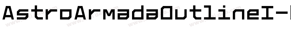 AstroArmadaOutlineI字体转换