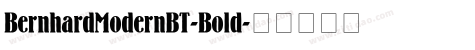 BernhardModernBT-Bold字体转换