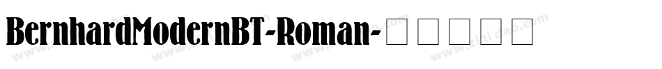 BernhardModernBT-Roman字体转换