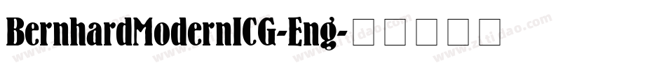BernhardModernICG-Eng字体转换
