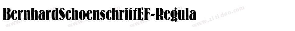 BernhardSchoenschriftEF-Regular字体转换