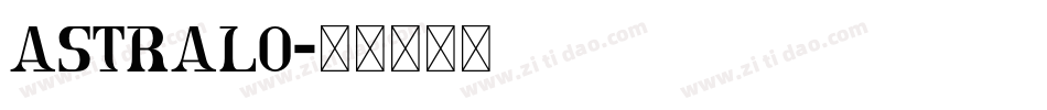 ASTRALO字体转换