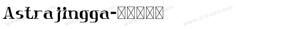 Astrajingga字体转换
