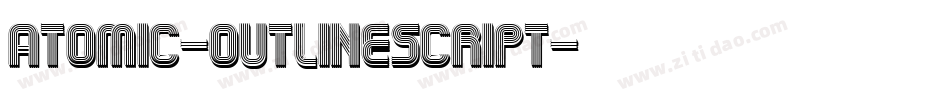 Atomic-OutlineScript字体转换