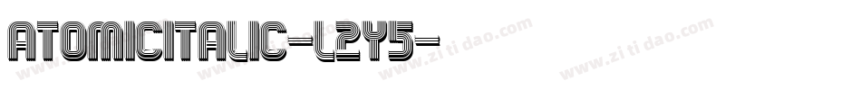 AtomicItalic-LzY5字体转换