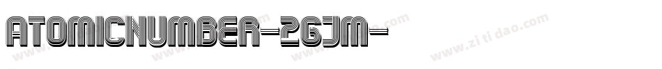 AtomicNumber-Zgjm字体转换