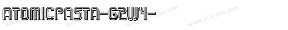 AtomicPasta-g2W4字体转换