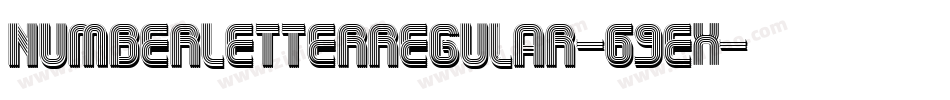 NumberLetterRegular-69ex字体转换