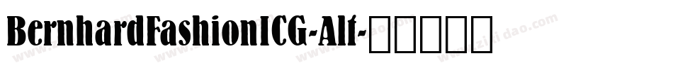 BernhardFashionICG-Alt字体转换