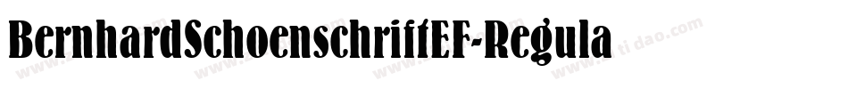 BernhardSchoenschriftEF-Regular字体转换