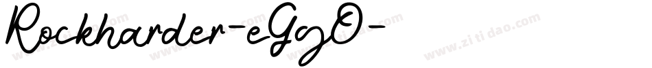 Rockharder-eGgO字体转换
