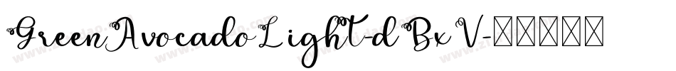GreenAvocadoLight-dBxV字体转换
