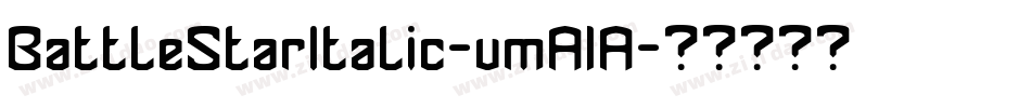 BattleStarItalic-vmA1A字体转换