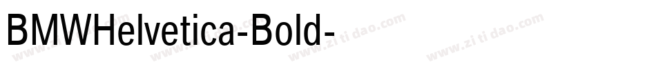 BMWHelvetica-Bold字体转换