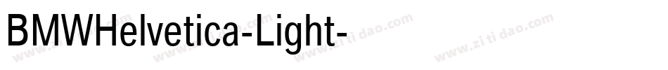 BMWHelvetica-Light字体转换