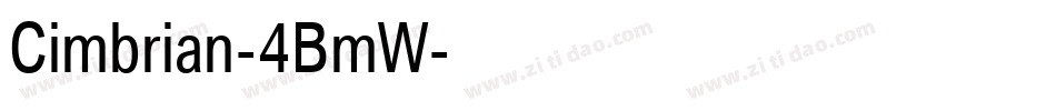 Cimbrian-4BmW字体转换